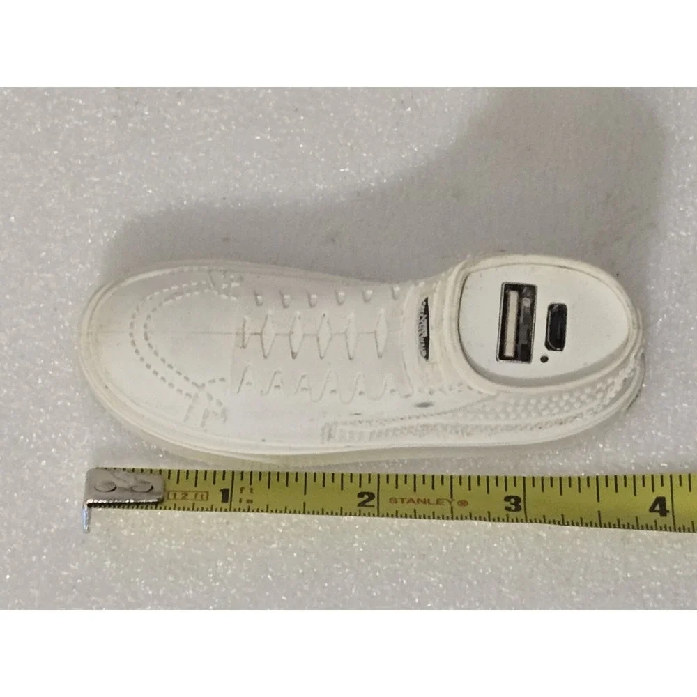 Vans Sk8-Hi White Skateboard Shoes Portable USB Charger Power‎ Bank For Apple